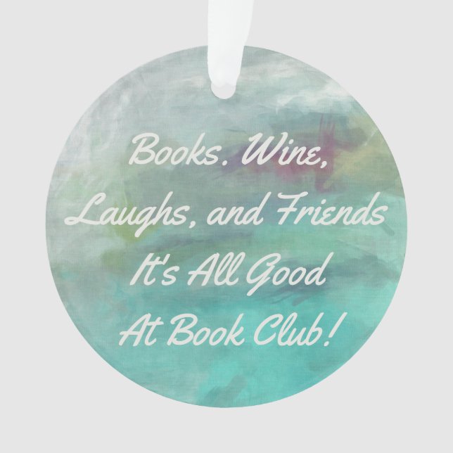 Buchgemeinschaft-/Buch-Gruppe - es ist alles gute Ornament (Vorderseite)