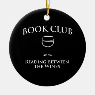 Buchgemeinschaft-Lesung zwischen den Weinen Keramik Ornament