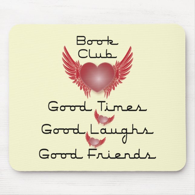 Buchgemeinschaft mit Herzentwurf Mousepad (Vorne)
