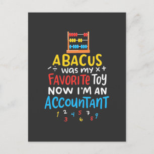 Buchhalter Abacus war mein Lieblingsspielzeug Postkarte