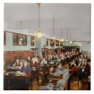 Buchhalter - Arbeitstier 1923 Fliese