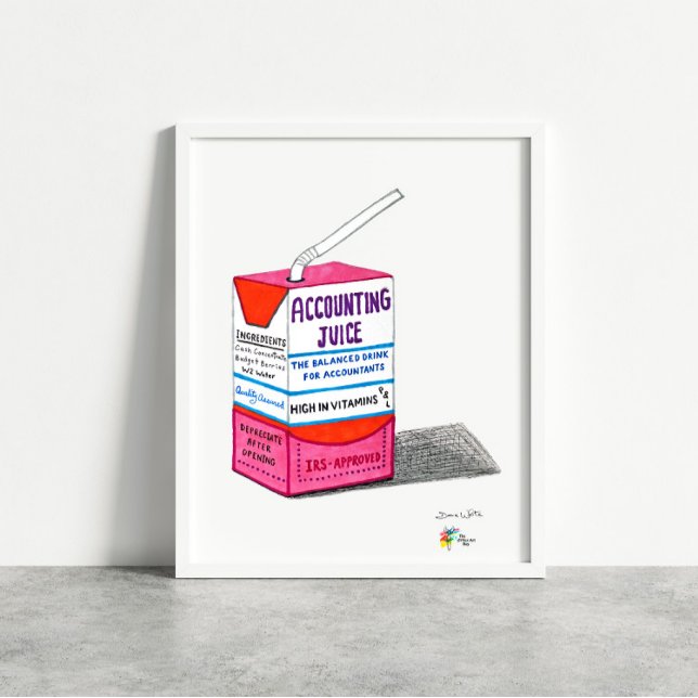 Buchhalter Art Accounting Juice Poster (Von Creator hochgeladen)
