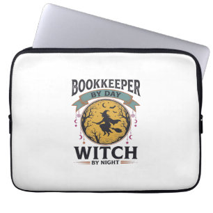 Buchhalter bei Tag Hexe bei Nacht Vintage-Shirt De Laptopschutzhülle