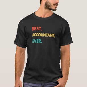 Buchhalter Beruf Retro Bester Buchhalter Aller Zei T-Shirt