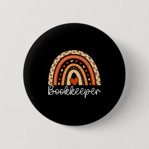 Buchhalter Boho Regenbogen Buchhalterin Buchhaltun Button
