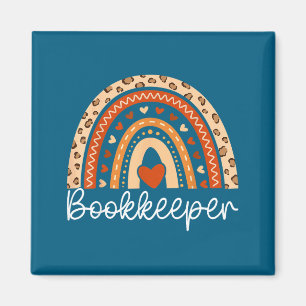 Buchhalter Boho Regenbogen Buchhalterin Buchhaltun Magnet