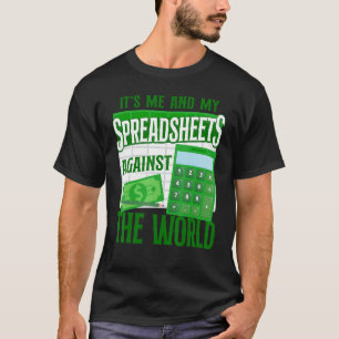 Buchhalter Buchhalterin Buchhaltungs-Tabelle Vinta T-Shirt