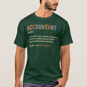 Buchhalter Definition Buchhaltung CPA Lustiges Mäd T-Shirt