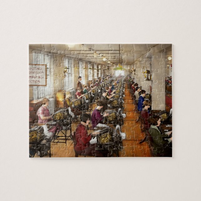 Buchhalter - die Aufzählungsabteilung 1924 Puzzle (Horizontal)