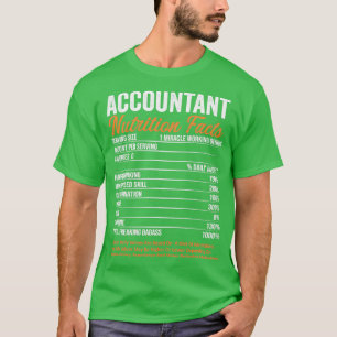 Buchhalter Ernährung Fakten Funny Gift Ideen T-Shirt