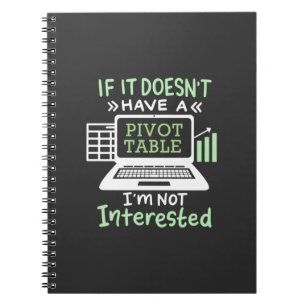 Buchhalter haben eine Pivot-Tabelle Notizblock