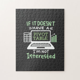 Buchhalter haben eine Pivot-Tabelle Puzzle