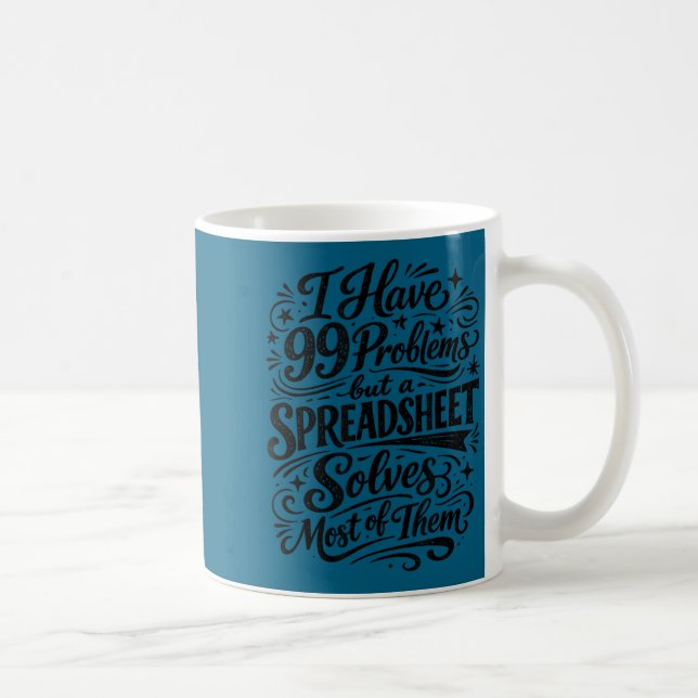 Buchhalter Humor Tabellenkalkulation Datenanalyst Kaffeetasse (Rechts)