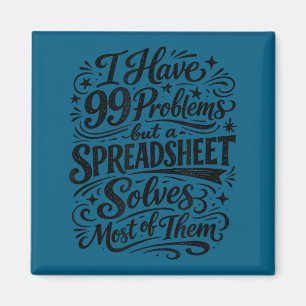 Buchhalter Humor Tabellenkalkulation Datenanalyst Magnet