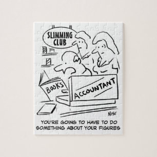 Buchhalter Karos in einem Slimming Club Puzzle