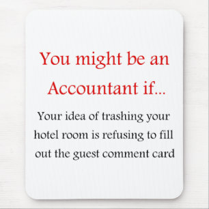 Buchhalter-Mausunterlage Mousepad