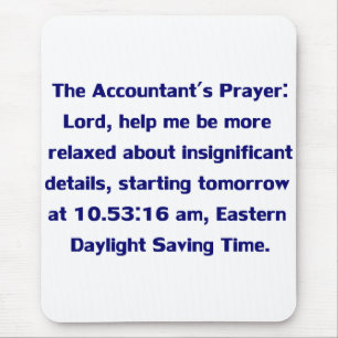Buchhalter-Mausunterlage Mousepad