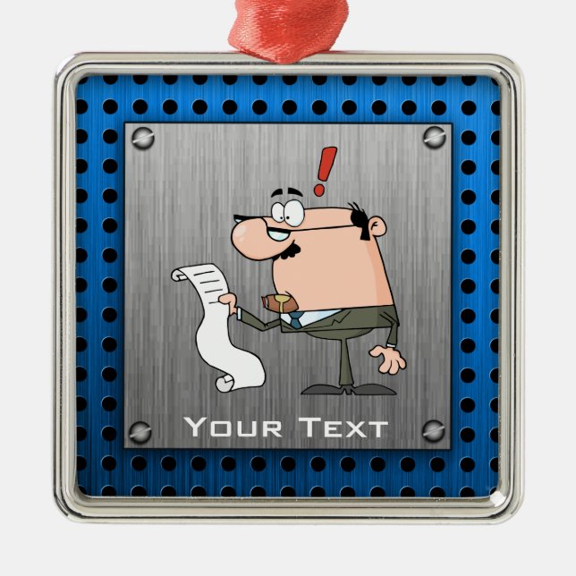 Buchhalter; Metallbürste Ornament Aus Metall (Vorne)