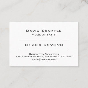 Buchhalter mit Foto des Inhabers Visitenkarte