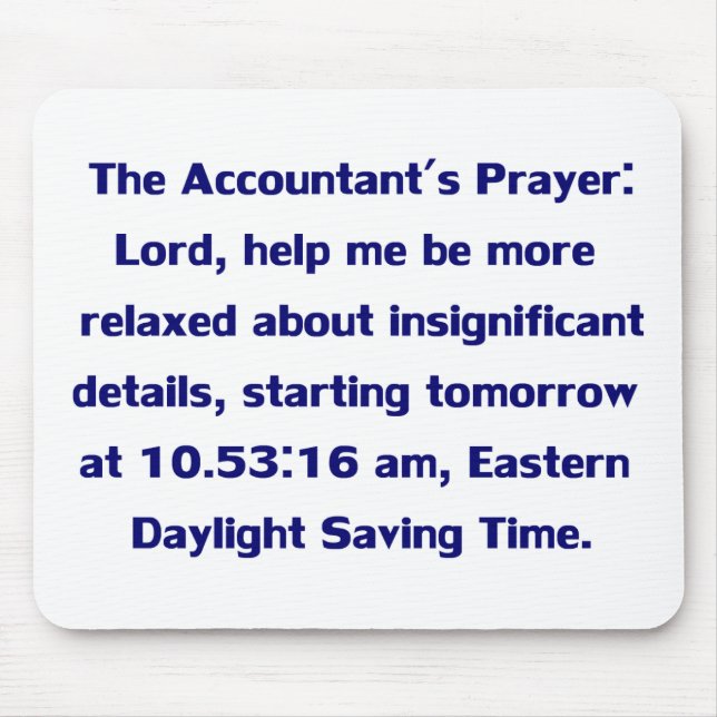 Buchhalter Mousepad (Vorne)