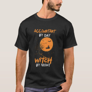 Buchhalter nach Tag Hexe nach Nacht Wittling Hallo T-Shirt