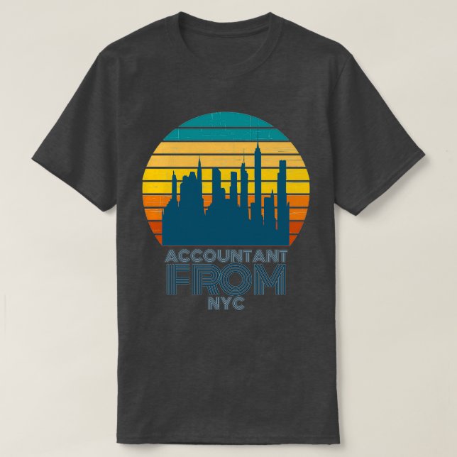 Buchhalter New york Ich bin Buchhalter von neuem T-Shirt (Design vorne)