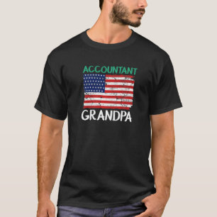 Buchhalter Opa US-Flagge Buchhaltung CPA T-Shirt