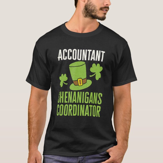 Buchhalter St Patricks Day Shenanigans Koordinator T-Shirt (Vorderseite)