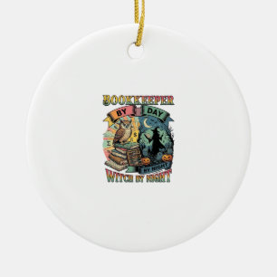 Buchhalter Tag Hexen Nacht Halloween Eule Bücher K Keramik Ornament