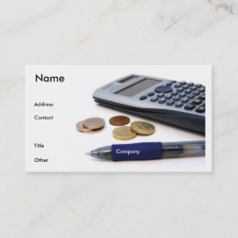 Buchhalter-Visitenkarte Visitenkarte