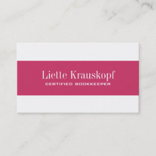 Buchhalter-Visitenkarten Visitenkarte