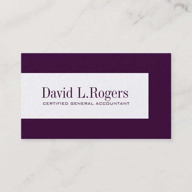 Buchhalter-Visitenkarten Visitenkarte (Vorderseite)