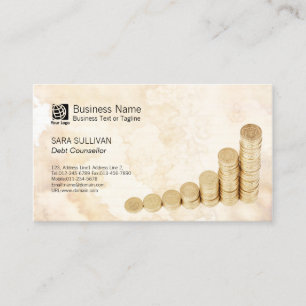 Buchhaltergeldstapler Visitenkarte