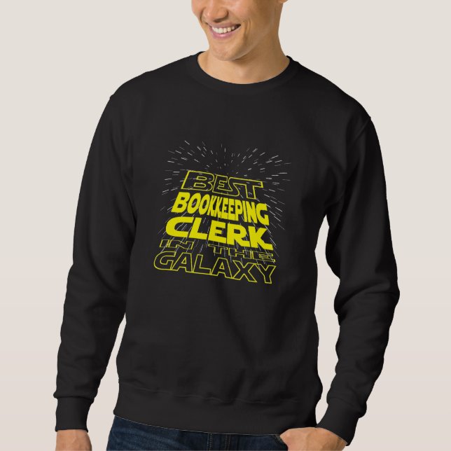 Buchhalterin Cool Galaxy Job Sweatshirt (Vorderseite)