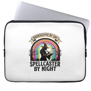 Buchhalterin Hexe Retro Halloween Buchhaltungsdesi Laptopschutzhülle
