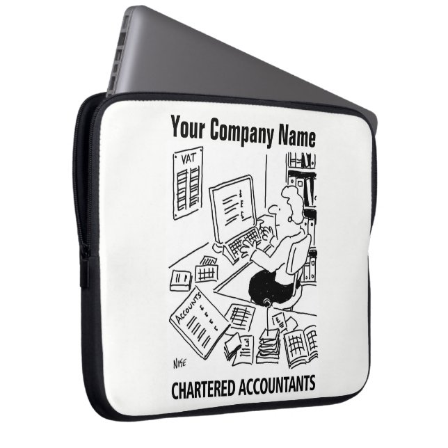 Buchhalterin Laptopschutzhülle (Vorne Rechts)