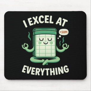 Buchhaltung I Excel bei allem Yoga-Buchhalter Mousepad