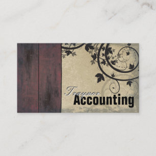 Buchhaltungs-Geschäfts-Karte - Vintages Visitenkarte
