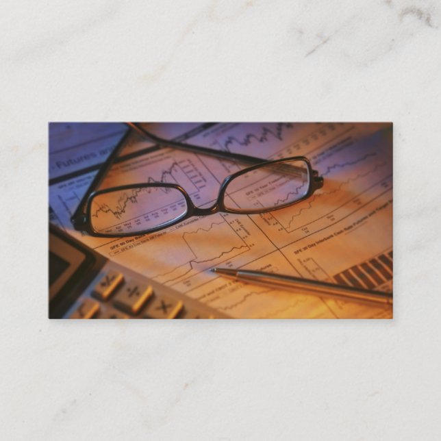 Buchhaltungs-Praxis-Visitenkarte Visitenkarte (Vorderseite)