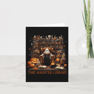 Buchhandlung Halloween Vintage Gruselige Buchliebh Karte