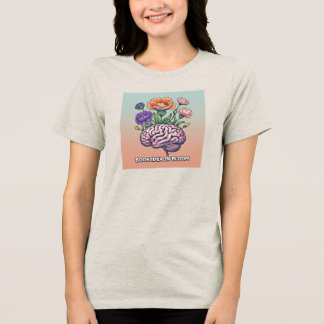 Buchidee für Frauen im Shirt Bloom T