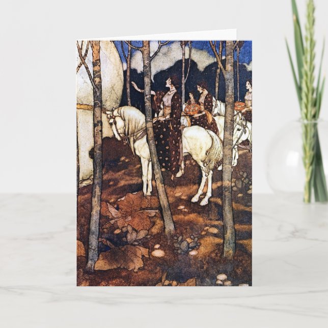 Buchillustration-Karte Edmund Dulac Karte (Vorderseite)