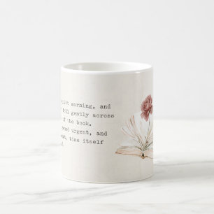 Buchkapitel Rote Rose Kaffeetasse
