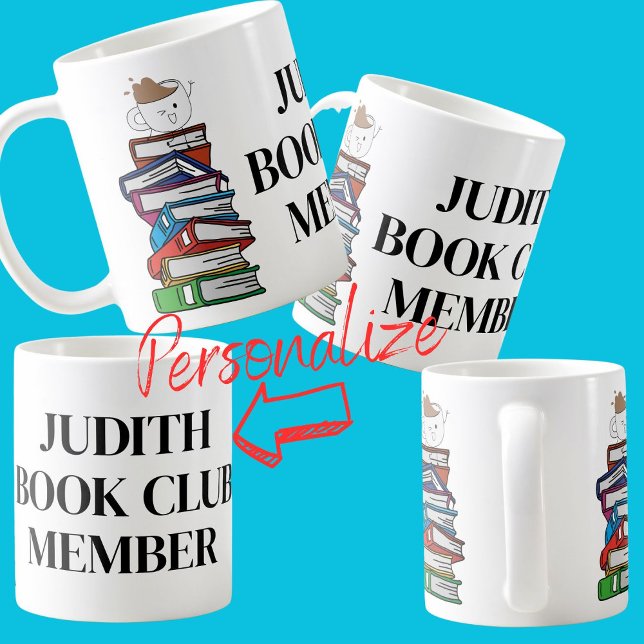 Buchklubmitglied Buchklub Leser lesen Kaffeetasse (Von Creator hochgeladen)