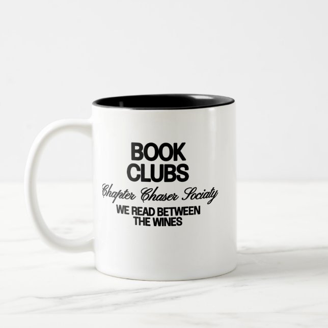Buchklubs Zweifarbige Tasse (Links)