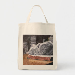 Buchladen-Katze Tragetasche