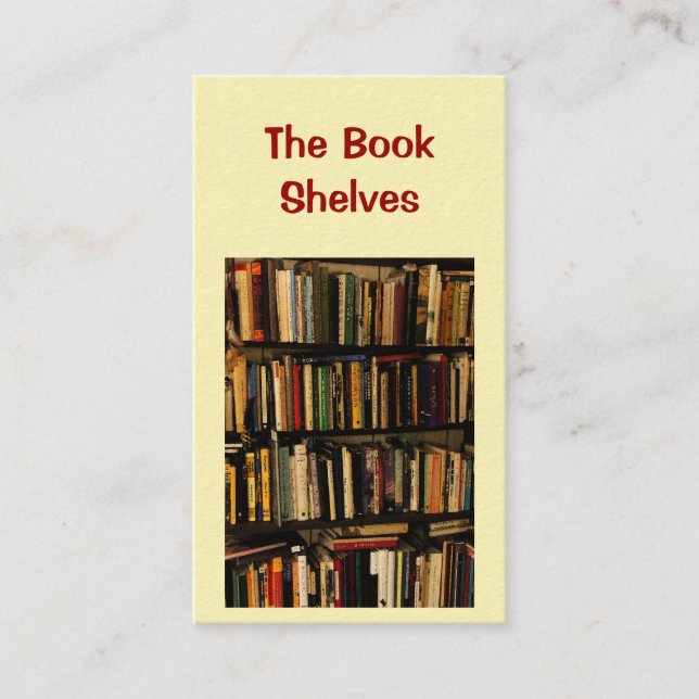 Buchladen Visitenkarte (Vorderseite)