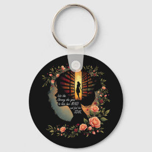 Buchlesender Bücherwurm Buchliebhaber Frauen Mädch Schlüsselanhänger