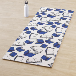 Buchleser Blue White Yoga Mat Yogamatte