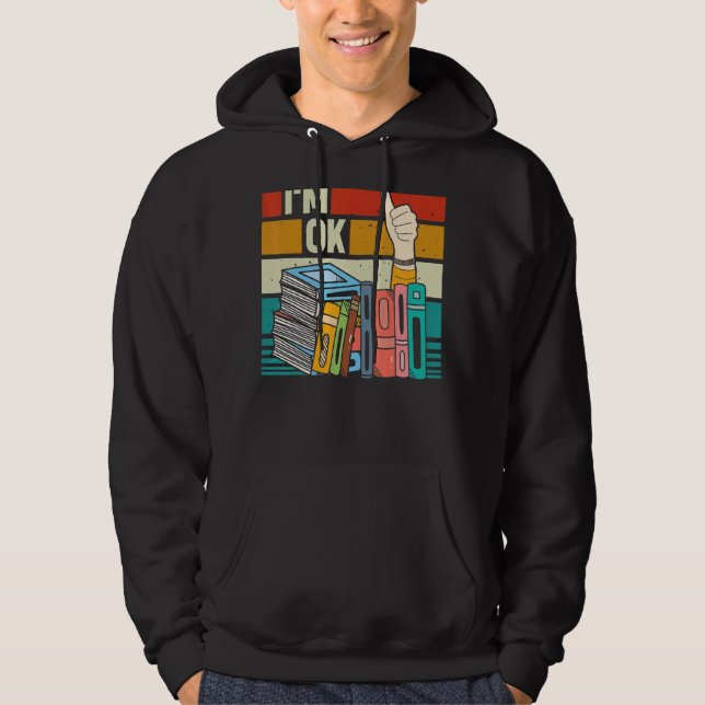 Buchleser Bookworm Hoodie (Vorderseite)